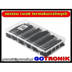 Zestaw rurek termokurczliwych 10cm CZARNE