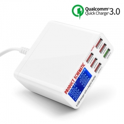 Ładowarka sieciowa x6 USB + QC3.0