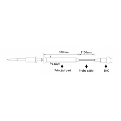 Sonda oscyloskopowa wysokonapięciowa 100:1 2kV 100MHz