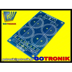 Symetryczny zasilacz niestabilizowany - płytka drukowana PCB