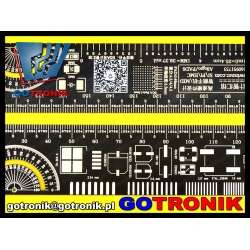 Linijka 20cm PCB czarna