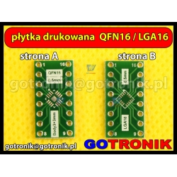 Płytka drukowana QFN16 / LGA16