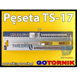 Pęseta TS-17 pincenta antymagnetyczna ODWROTNA