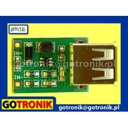 Przetwornica napięcia z 0,9V-5V na 5V USB