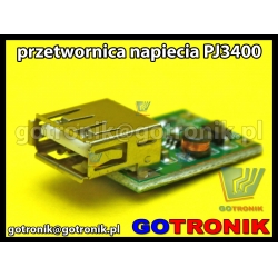 Przetwornica napięcia z 0,9V-5V na 5V USB