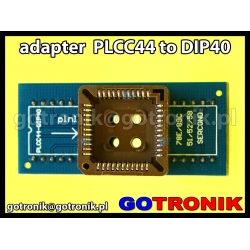 Adapter PLCC44 to DIP40 wersja MCU