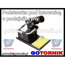 Podstawka pod lutownicę + podajnik cyny