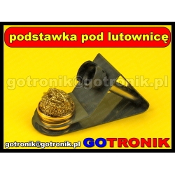 Podstawka pod kolbę lutownicy z czyścikiem