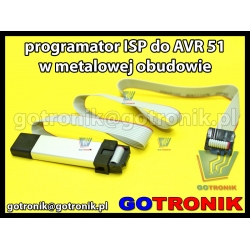 Programator ISP dla układów AVR 51 w metalowej obudowie