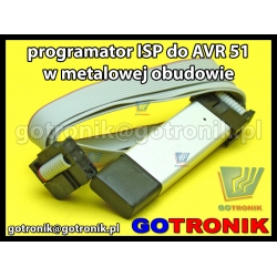 Programator ISP dla układów AVR 51 w metalowej obudowie