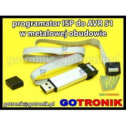 Programator ISP dla układów AVR 51 w metalowej obudowie