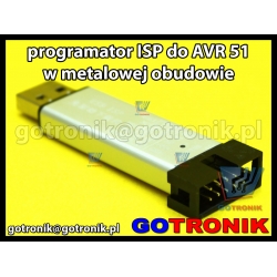 Programator ISP dla układów AVR 51 w metalowej obudowie