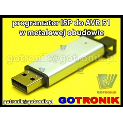 Programator ISP dla układów AVR 51 w metalowej obudowie