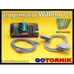Programator Willem 7.1 + kabel LPT + kabel USB