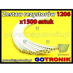 Zestaw rezystorów SMD 1206 x 1500szt.