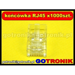 Końcówka RJ45 x1000szt.