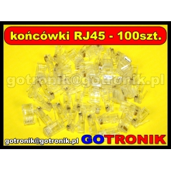 Końcówka RJ45 x100szt