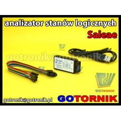 Analizator stanów logicznych Saleae 8 kanałowy 24MHz dekoder I2C SPI CAN MP Saleae8