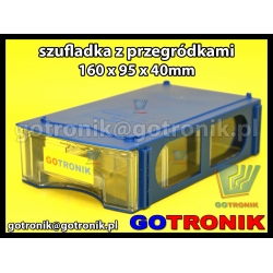 Moduł szufladki magazynowej z przegródkami 160x95x40mm