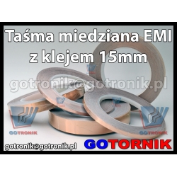 Taśma miedziana EMI z klejem 15mm