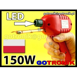 Lutownica transformatorowa LED produkcji TEX moc 150W