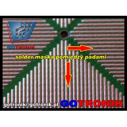 Uniwersalna płytka drukowana TQFP144-pin raster 0.5mm