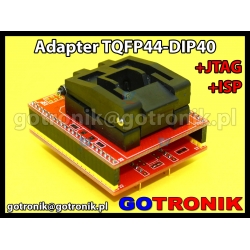 Adapter TQFP44 to DIP40 +ISP + JTAG