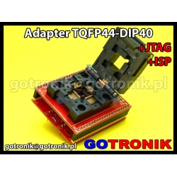 Adapter TQFP44 to DIP40 +ISP + JTAG
