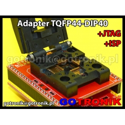 Adapter TQFP44 to DIP40 +ISP + JTAG