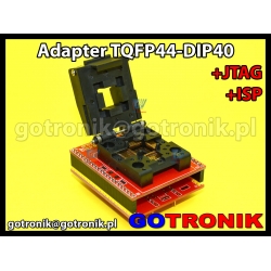 Adapter TQFP44 to DIP40 +ISP + JTAG