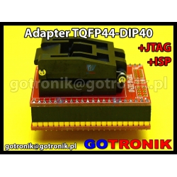 Adapter TQFP44 to DIP40 +ISP + JTAG