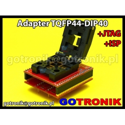Adapter TQFP44 to DIP40 +ISP + JTAG