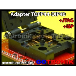 Adapter TQFP44 to DIP40 +ISP + JTAG