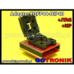 Adapter TQFP44 to DIP40 +ISP + JTAG