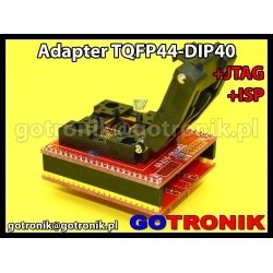 Adapter TQFP44 to DIP40 +ISP + JTAG