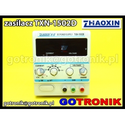 TXN-1502D zasilacz laboratoryjny serwisowy 0-15V 2A