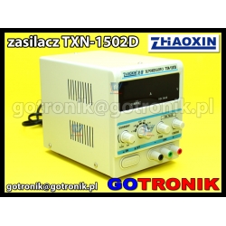 TXN-1502D zasilacz laboratoryjny serwisowy 0-15V 2A