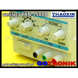 TXN-1502D zasilacz laboratoryjny serwisowy 0-15V 2A