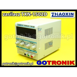 TXN-1502D zasilacz laboratoryjny serwisowy 0-15V 2A