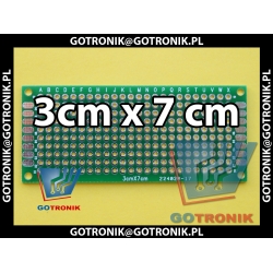 Uniwersalna płytka drukowana PCB 3x7cm - 240 otworów pól kontaktowych