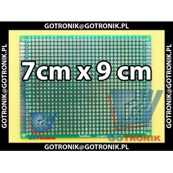 Uniwersalna płytka drukowana PCB 7x9cm - 806 otworów pól kontaktowych