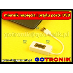 Miernik napięcia i prądu portu USB