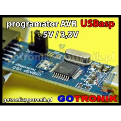 Programator ISP USBasp dla mikrokontrolerów AVR 5,0V/3,3V