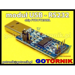 Konwerter USB - RS232 TTL układ FTDI FT232RL