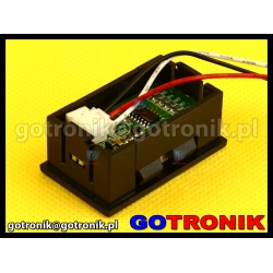 Woltomierz panelowy cyfrowy LED 0-99,9V ZIELONY obudowa