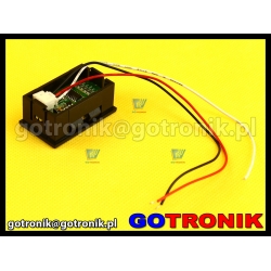 Woltomierz panelowy cyfrowy LED 0-99,9V CZERWONY obudowa