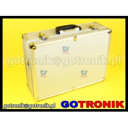 Aluminiowa walizka narzędziowa - serwisowa 460 x 335 x 155 mm