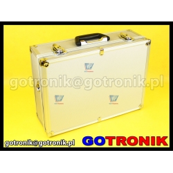 Aluminiowa walizka narzędziowa - serwisowa 460 x 335 x 155 mm