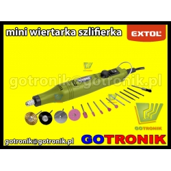 Mini wiertarka szlifierka prosta z transformatorem Extol