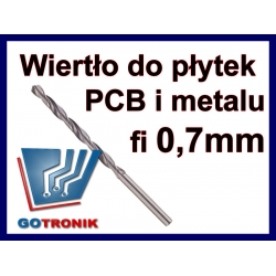 Wiertło HSS fi 0,7mm